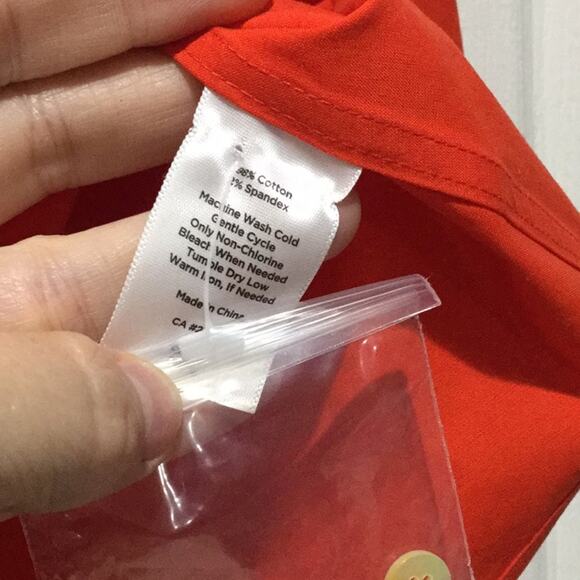 Talbots 22w cotton spandex blouse 3/4 sleeve nwt - Picture 5 of 8